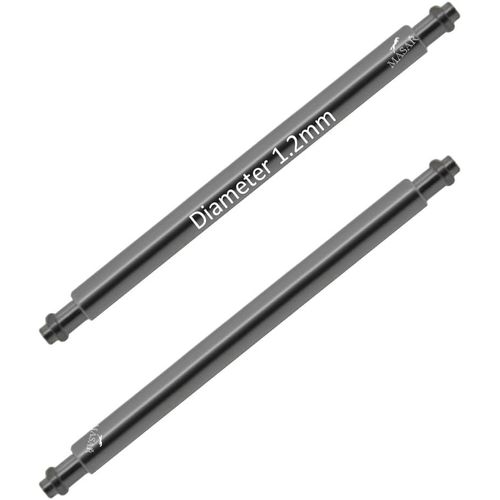 Kal-Ø 1,0mm / 1,2mm / 1,3mm \U2013 Fines - Barres À Ressort Montre Premium \U2013 Inox 316l \U2013 Barrettes Pour Bracelet De Montre Anses Espacement 6 À 24mm \U2013 Réparations \U2013 Lot De 2 Pièce