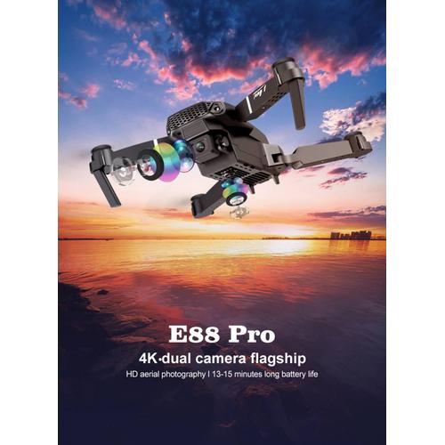 Nouveau Drone E88pro Rc 4k Professionnel  Wifi Fpv-Qimmiq