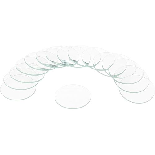 Kal-16pcs Verre De Montre En Cristal, 39,5mm Lentille De Verre Ronde Unique En Dôme Unique Pour Le Remplacement De Pièces De Réparation De Montre, Clair