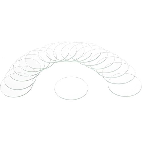 Kal-18pcs Verre De Montre En Cristal, 38mm Verre De Montre Rond Plat Verres De Montre En Cristal Pièces De Rechange Pour Réparateur De Montres, Clair
