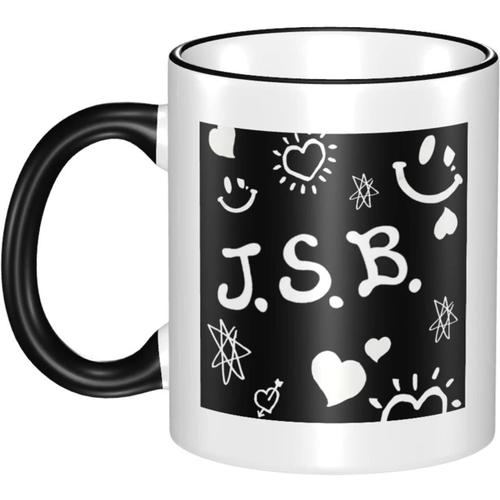 Troisième Génération J Soul Brothers Anime Mug Résistant À La Chaleur Et Au Froid Grande Capacité 330 Ml Tasse À Café Poterie Céramique Tasse De Petit Déjeuner Personnage Cadeau D'anniversaire Noir