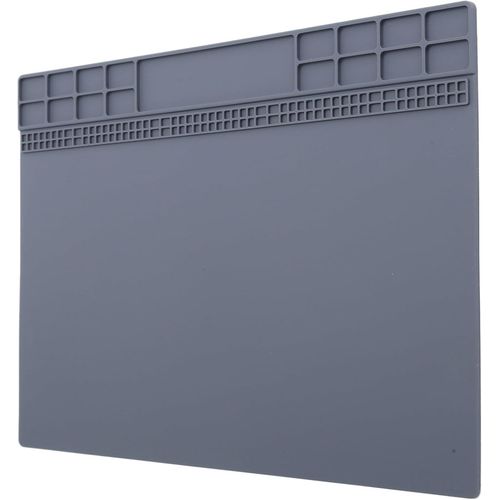 Kal-Tapis De Table De Réparation De Montre, Accessoire D'entretien D'horloger Antidérapant 35x25 Gris, Tapis En Caoutchouc De Réparation De Montre Carré, Pour Horloger Montre