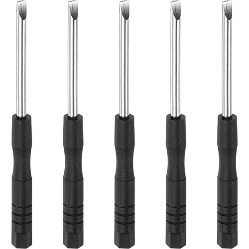 KAL-Mini Fendue Tournevis, 3.0Mm Plat Tête Pour Montre Lunettes Électronique Réparation, 5 Pcs