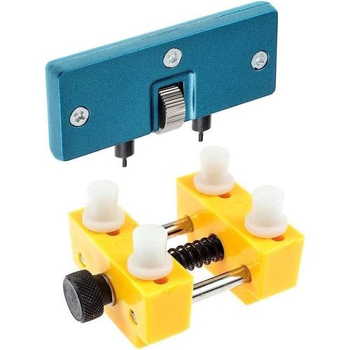 Kal-Kit D'outils De Réparation De Montres, Dispositif De Retrait De Panneau Arrière De Montre Avec Clé À Vis Réglable Et Support Pour Différents Types De Montres