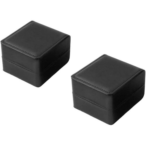 Kal-Boite A Montre, Boîtes Cadeau Avec Coussin Pour La Plupart Des Montres, Montre Connectée Et Bijoux Accessoire, Coffret Montre En Cuir Pu Pour Cadeau Homme (2, Noir-2)