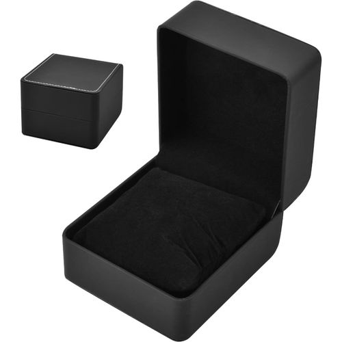 Kal-Boite A Montre En Cuir Pu Boîte À Montre Avec Oreiller Boîte De Boîtier De Montre Coffret À Montres Étui À Montre Boîte Cadeau Pour Montre Étui Pour Montres Célibataire Pour Homme Femme (Noir)