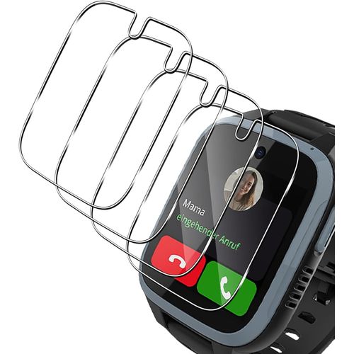 Kal-4 Pièces Protection Écran Pour Xplora Xgo 3 / Kidzi Protecteur D'écran, Sans Bulles, Anti-Rayures, Hd Verre Trempé Couverture Complète Protection D'écran