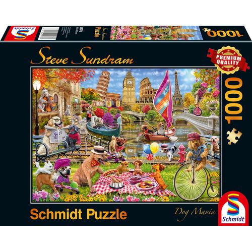 Puzzles Les Chiens En Goguette, 1000 Pcs