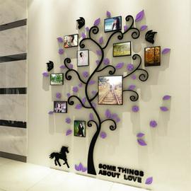 Arbre Sticker Muraux 3D Autocollants DIY Cadre de Photo Stickers Mural Arts  Décorations pour Chambre, Salon
