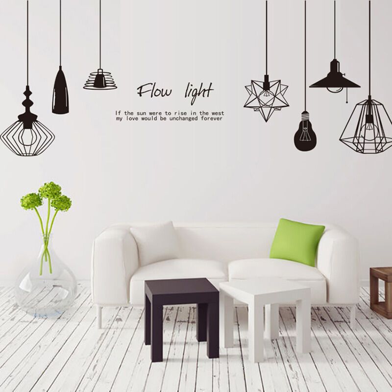 Sticker mural home decor, Stickers muraux salon amovibles, Stickers chambre  adulte, Stickers muraux miroir salon [Love Blanc]