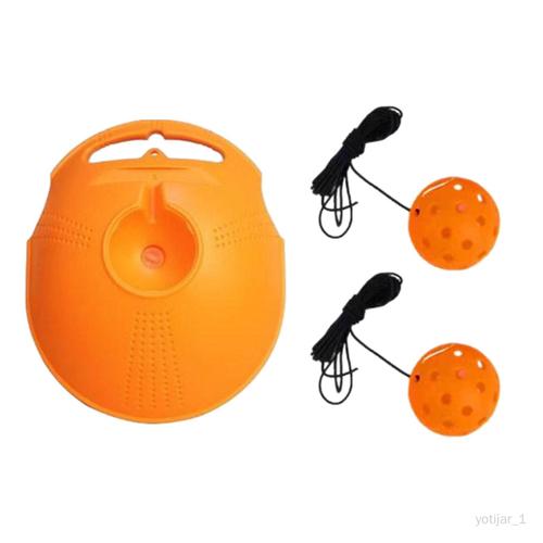 Entraîneur De Pickleball Avec 40 Trous, Balle D'entraînement À Rebond En Boule Orange