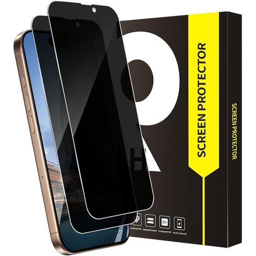Kal-Lot De 2 Films De Protection D'écran En Verre Blindé Pour Iphone 16 Pro Max - Brise-Vue - Sans Bulles D'air - Anti-Éclaboussures - Haute Sensibilité - 16 Pro Max - Verre De Protection D'écran