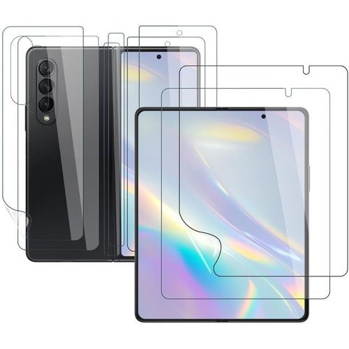 Kal-Lot De 2 Films De Protection D'écran En Tpu Souple Pour Samsung Galaxy Z Fold 3 5g, Résistant À L'usure, Film De Protection D'écran Pour Samsung Z Fold 3, Haute Clarté, Haute Résolution