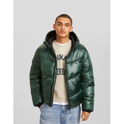  Doudoune Finition Brillante Homme Xs Vert