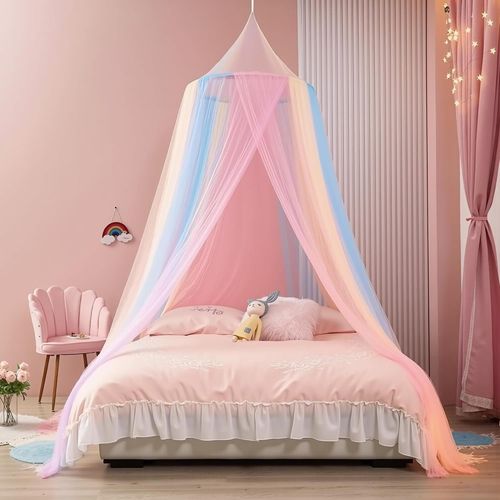 Kal-Moustiquaire De Lit, Ciel De Lit Fille, Grande Moustiquaire Pour Décorer La Pièce Et Éviter Les Insectes, Anti-Mosquito Bed Canopy Bed Canopy Dome Facile À Installer