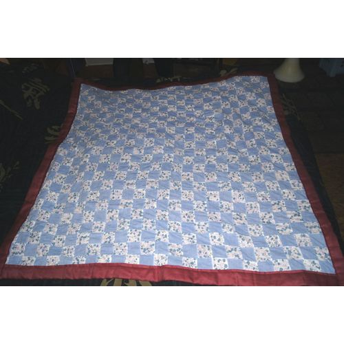 Plaid, Couverture Dessus Coton , Doublée Polaire Rouge