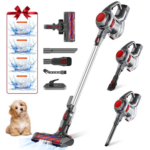 AdormiiTech Aspirateur Balai sans fil 38Kpa, Autonomie 50min, 2200mAh, 1.3L Capacite