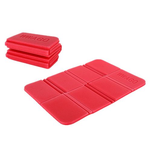 Coussin de Siège Pliable en Mousse XPE,Imperméable et Résistant à l'Humidité,pour Camping,Plage,Pique-nique - Type Red