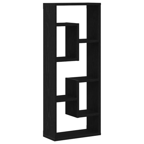 Vidaxl Étagère Murale En Chêne Noir 36 X 16 X 90 Cm, Bois D'ingénierie