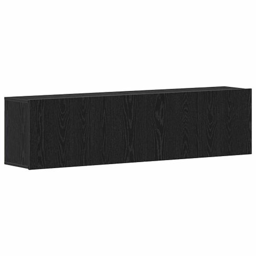 Vidaxl Meubles Tv 2 Pièces Chêne Noir 160 X 30 X 41 Cm Bois D'ingénierie