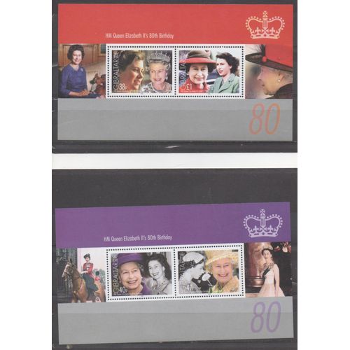 Gibraltar Timbres Anniversaire De La Reine Elisabeth Ii 2006