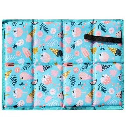 Coussin De Siège Pliant Portable Oxford Grill,Extérieur,Empêche La Saleté,Mousse,Coussin D'assise,Polymère De Camping,Randonnée,Petit Siège De Plage - Type Ice Cream Blue
