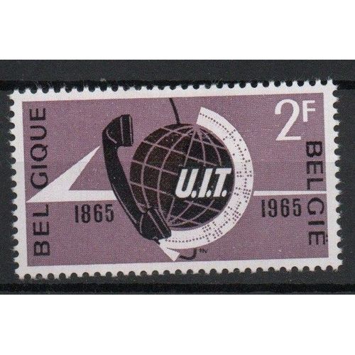 Belgique Timbre Union Internationale Des Télécomunications 1965