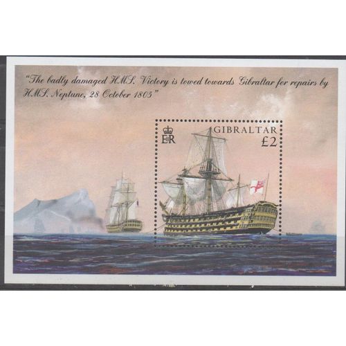 Gibraltar Timbre Bataille De Trafalgar 2005