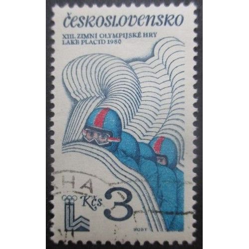 Tchecoslovaquie N°2370 Jeux Olympiques De Lake Placid 1980 Oblitéré