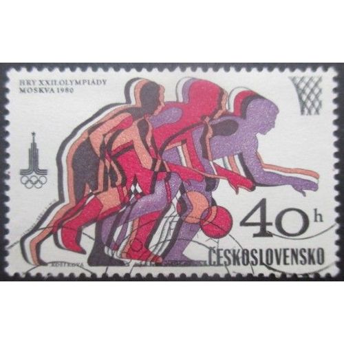 Tchecoslovaquie N°2371 Jeux Olympiques De Moscou 1980 Oblitéré