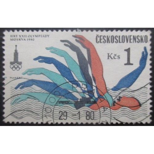 Tchecoslovaquie N°2372 Jeux Olympiques De Moscou 1980 Oblitéré