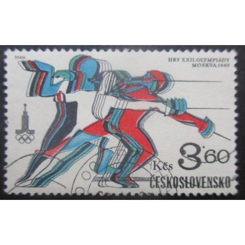 Tchecoslovaquie N°2374 Jeux Olympiques De Moscou 1980 Oblitéré