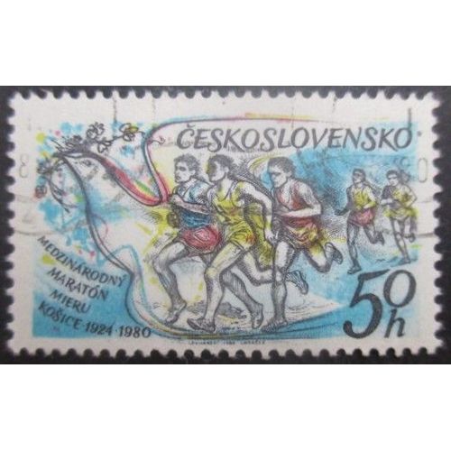 Tchecoslovaquie N°2375 Marathon De La Paix Oblitéré