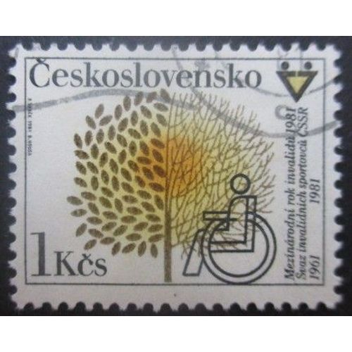Tchecoslovaquie N°2422 Année Des Handicapés Oblitéré