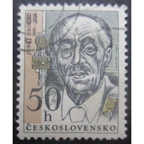Tchecoslovaquie N°2430 Juraj Hronec Oblitéré