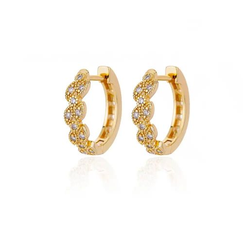 E3127g-2 - Zircon Pendientes Boucle D'oreille Pour Femmes En Acier Inoxydable Cerceau Piercing Boucle D'oreille Tendance 2024 Nouveaux Bijoux Aretes De Mujer Bijoux Femme