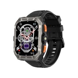 Black - [Première Mondiale] Montre Intelligente Robuste Extérieure Blackview W80 Pro,Montre Intelligente De Positionnement Gps,Écran 1,91 Pouces,900 Mah Avec Lampe De Poche