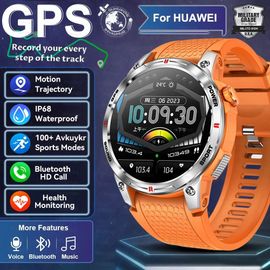 Silver - Gps - 2025 Nouveau Pour Xiaomi Gps Montre Intelligente Ip68 Étanche Intégré Double Bande Gnss Boussole 400mah Batterie Militaire Sport Smartwatch Hommes