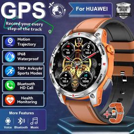 Silver Leather - Gps - 2025 Nouveau Pour Xiaomi Gps Montre Intelligente Ip68 Étanche Intégré Double Bande Gnss Boussole 400mah Batterie Militaire Sport Smartwatch Hommes