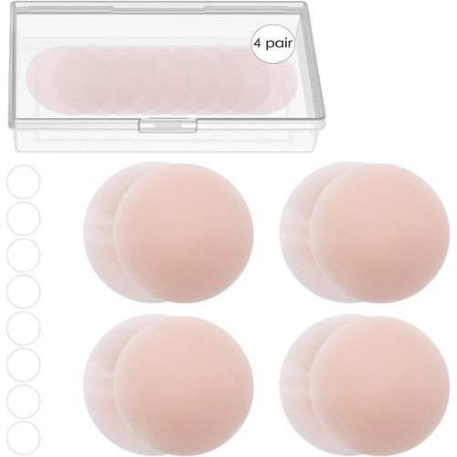 Cache Teton En Silicone,Cache-Tétons Adhésifs S En Silicone Doux,Cache Teton Femme,Autocollants Invisibles Et Imperméables Pour Tétons.[F5]