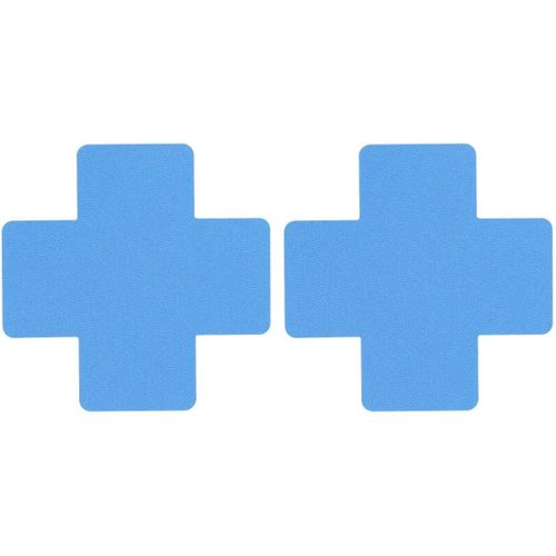 Lot De 4 Paires De Cache-Tétons En Forme De Croix Pour Femme,Autocollants,Cache-Tétons Sexy,Cache-Tétons Pour Femmes,Robes De Soirée,Bikinis,Bleu Clair,8 Cm