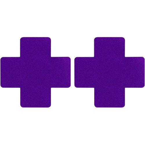 Lot De 4 Paires De Cache-Tétons En Forme De Croix Pour Femme,Autocollants,Cache-Tétons Sexy,Cache-Tétons Pour Robes De Soirée,Bikinis,Violet Foncé,8 Cm