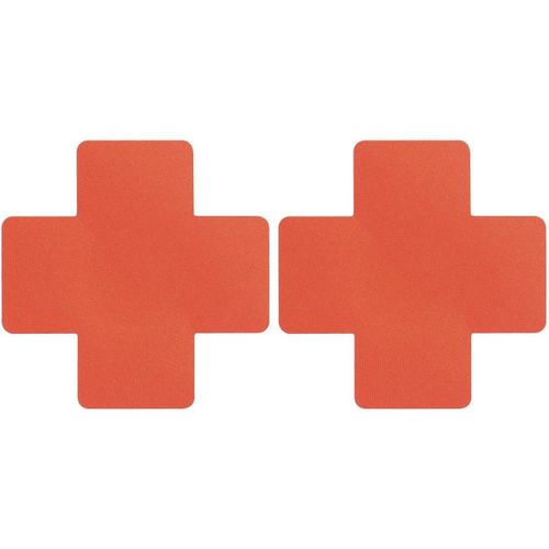 Lot De 4 Paires De Cache-Tétons En Forme De Croix Pour Femme,Autocollants,Cache-Tétons Sexy,Cache-Tétons Pour Robes De Soirée,Bikinis,Orange,8 Cm