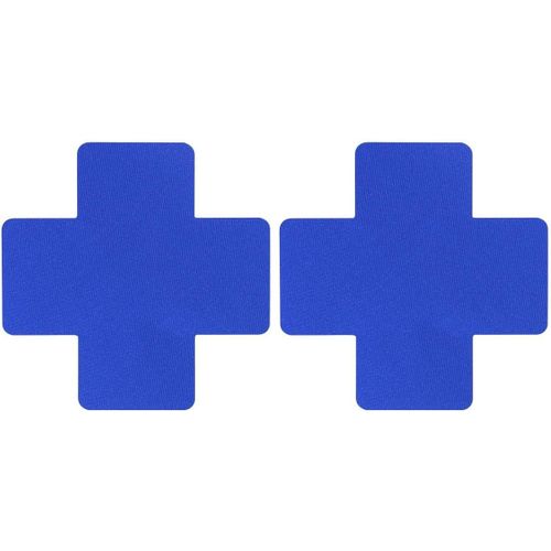 Lot De 4 Paires De Cache-Tétons En Forme De Croix Pour Femme,Autocollants,Cache-Tétons Sexy,Cache-Tétons Pour Robes De Soirée,Bikinis,Bleu Foncé,8 Cm