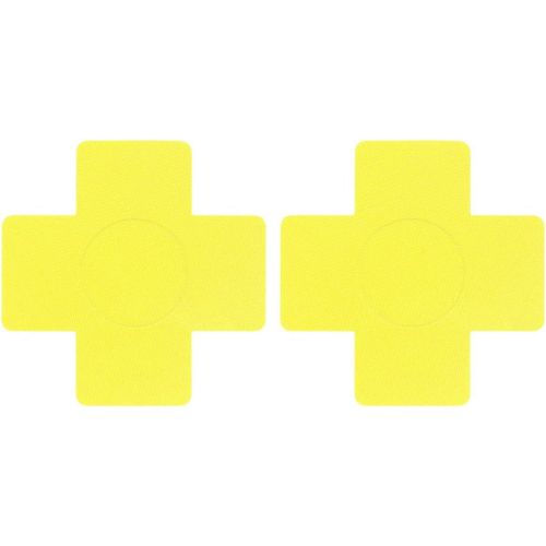 Lot De 4 Paires De Cache-Tétons En Forme De Croix Pour Femme,Autocollants,Cache-Tétons Sexy,Cache-Tétons Pour Robes De Soirée,Bikinis,Jaune,8 Cm