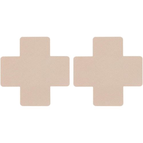 Lot De 4 Paires De Cache-Tétons En Forme De Croix Pour Femme,Autocollants,Cache-Tétons Sexy,Cache-Tétons Pour Femmes,Robes De Soirée,Bikinis,Marron Gris,8 Cm