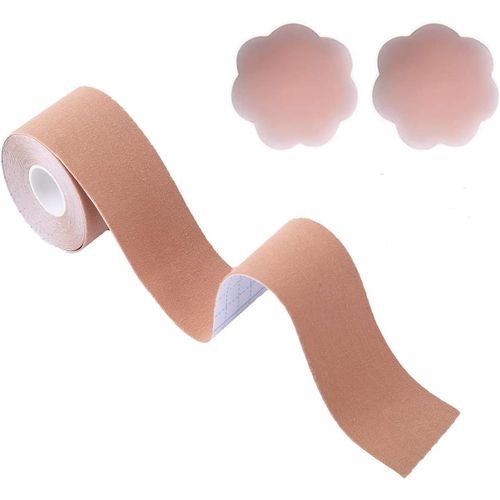 Boob Tape,Bob Tape,Breathable Bob Tape With 2 Reusable Nipple Covers.[F83]