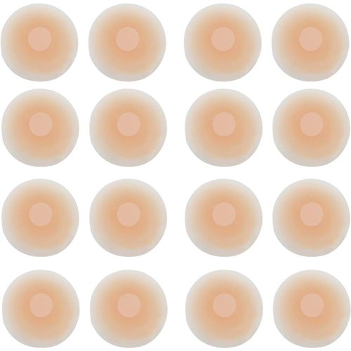8 Pairs Nipple Protector,Round Nipple Covers,Silicone Nipple Cover,Self-Adhesive Female Pasties,For Low Back Dress,Off Shoulder Top,Sexy Sling Clothes,Natural Yellow Skin Color,One