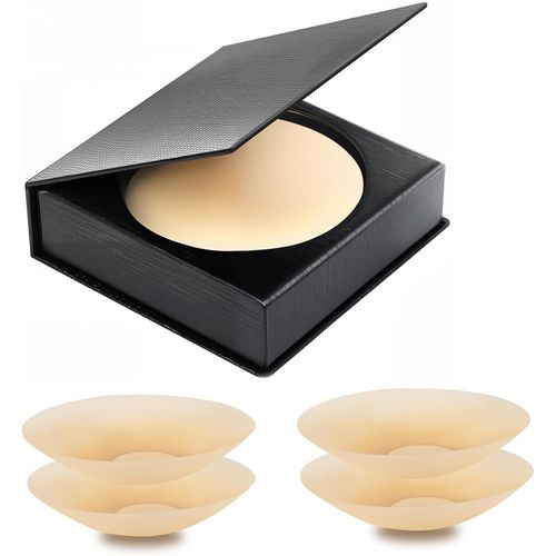 Lot De 2 Paires De Cache-Tétons En Silicone- S-Ultra Fins-Autocollants Pour Femme-Invisibles Et Doux Pour La Peau-Pour Sous-Vêtements,Soutien-Gorge,Robes De Soirée 