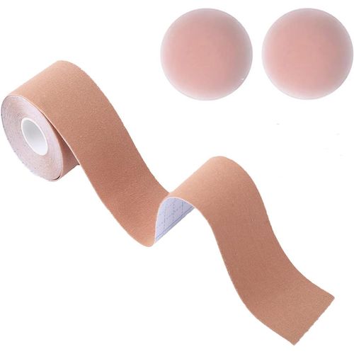Boob Tape,Bob Tape,Breathable Bob Tape With 2 Reusable Nipple Covers.[F84]